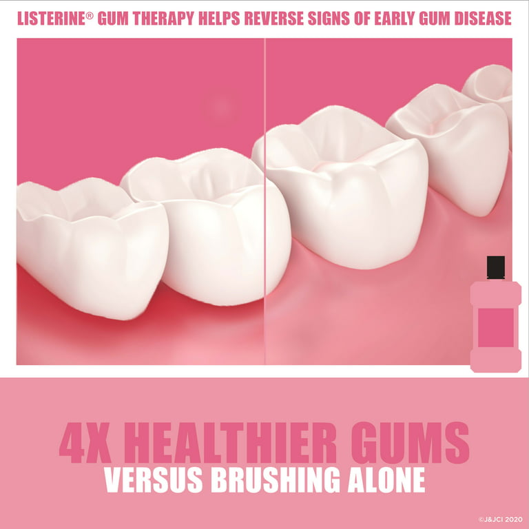 Listerine Gum Therapy Anti-Gingivitis Mouthwash, Glacier Mint - 95 ml