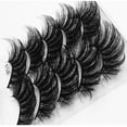 thumbnail image 6 of Thick Eyelashes Super Curling 8D Lightweight Easy Wear False Eyelashes for Effortless Glamour, 6 of 8