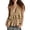 Khaki, variant on Women's Summer Tops Elegant V Neck Sleeveless Tank Top Blouse For Spring Casual