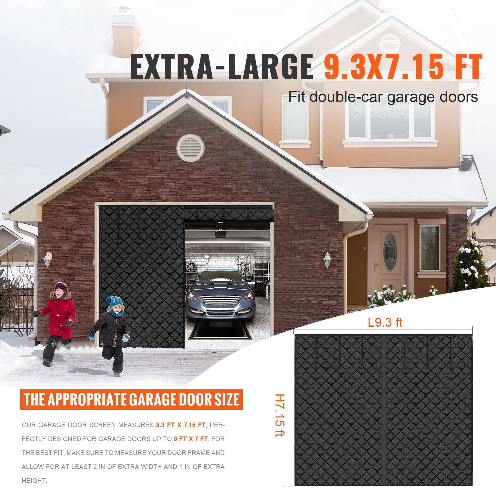 Winter Garage Door Insulation Kit 9.28 x 7.15 ft Garage Screen