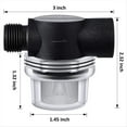 thumbnail image 3 of Filtro Colador de Bomba Agua, Tubo Giratorio 1/2 Repuesto para RV con Pantalla Acero Inoxidable 50 (2 Piezas), 3 of 5