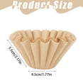 thumbnail image 3 of 100 Pack Coffee Filters Basket Paper Coffee Filters Small Coffee Maker Single Coffee Pot Pour Over Coffee Makers, 3 of 8