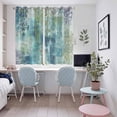 thumbnail image 4 of Blue Sage Green Boho Kitchen Curtains Window Panels, Vintage Ethnic Tribe Abstract Art Insulated Window Treatment Curtain, Grommet Curtains for Bedroom/Living Room/Bathroom, 2 Piece 52"Wx72"L, 4 of 8