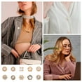 thumbnail image 4 of 40 broches para camisa, imperdibles, botones sin costura, broches decorativos, 4 of 7