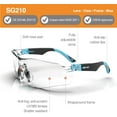 thumbnail image 6 of Dex Fit Safety Glasses SG210, Clear Vision Antifog Lens, UV Protection,Blue, 6 of 8