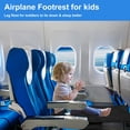 thumbnail image 3 of Reposapiés de avión para niños, cama de viaje portátil para bebés, elementos esenciales de viaje en avión para niños, reposapiés, reposapiés, accesorio de viaje para bebés, avión ligero y plegable, 3 of 5