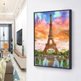 thumbnail image 2 of DIY 5D redondo taladro resina diamante pintura Torre Eiffel casa pared cuentas arte regalo FLhrweasw Nuevo, 2 of 9