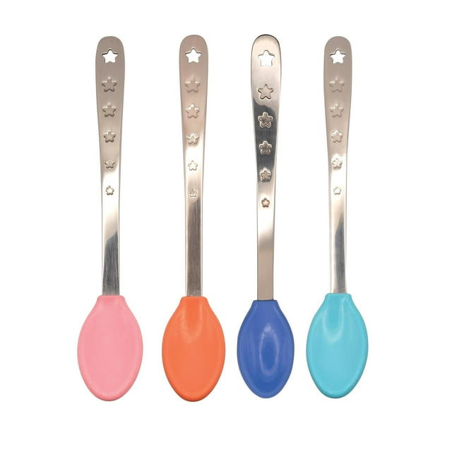 Cucharas de Alimentación Nuby 2 en 1 seguras para Bebé