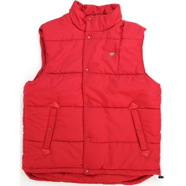 Diamond Supply Co. - Men's Basic Puffer Vest with Diamond Logo and ...