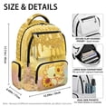 thumbnail image 5 of Pzuqiu Sunflower Axolotl Glitter Girls School Backpacks 17 Inch Breathable Shoulder Bookbags with Multiple Zippers Lightweight Casual Daily Laptop Daypack for Teens Students, 5 of 7