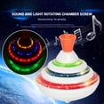 thumbnail image 6 of Push Down Spinning Top Toy with LED and Music Peg-top Hand Spinning Gyro Toy Gift for Kids, 6 of 8