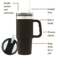 thumbnail image 5 of (6 pack) Ozark Trail 18 oz Insulated Stainless-Steel Tumbler with Handle, Black, 5 of 11