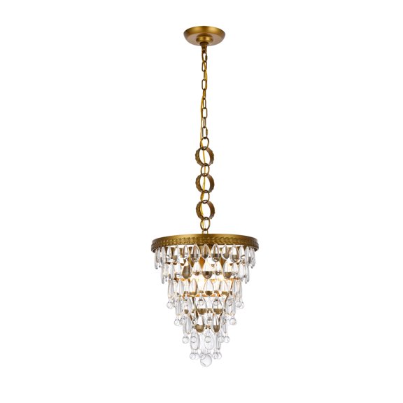 Nordic 3 lights brass pendant