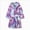 Purple 0626, variant on Toddler Boys Girls Flannel Bathrobes Kids Soft Hooded Sleepwear Cartoon Print Night-robe Kids Flannel Hooded Bathrobe 2T 3T 4T 5T 6T 7T Toddler Plush Robes With Belt,Navy,Size 6-7T