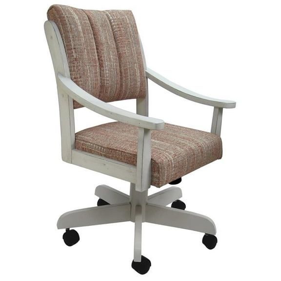 Casa Caster Solid Wood Dining Chair - Watusi Madder - Antique White