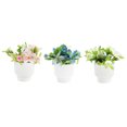 thumbnail image 1 of Artificial Lily Rose In Plastic Pot Asstd - Set of 3, 1 of 3