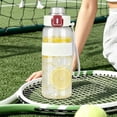 thumbnail image 2 of Sentmoon Bouteille d'Eau de Sport Bouteille d'Eau Grande Capacité Bouteille d'Eau de Sport Portable Résistant à la Chaleur Extérieur Étudiant Gobelet avec Paille Incassable Bouteille d'Eau de Mise en Forme Forme à Double Boisson, 2 of 7