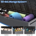 thumbnail image 4 of 2PCS Deck Box Waterproof, 90gal Outdoor Storage Box Clearance, Patio Resin Storage Bench Lockable for Pool Garden Toy Tool Rattan Furniture Cushions, 4 of 8