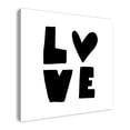 thumbnail image 2 of Creative Products Black and White Love 36x36 Canvas Wall Art, 2 of 5