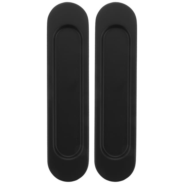 Miangastore 2 pcs Oval Sliding Door Pulls Sliding Barn Door Handles Metal Sliding Door Handles