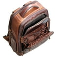 thumbnail image 2 of Jack Georges Voyager Hand-Stained Buffalo Leather Tech Backpack #7527 (Brown), 2 of 5