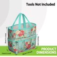 thumbnail image 3 of Garden Tool Bag,Pioneer Flower Floral Print Pattern Garden Tool Organizer,Garden Gifts,Waterproof Multi-Pocket Garden Tool Storage 11.8x5.5x11.4 Inch(Tools NOT Included), 3 of 6