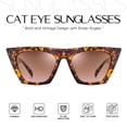 thumbnail image 2 of Lentes de sol mosanana estilo retro de ojo de gato para mujer color carey, 2 of 6