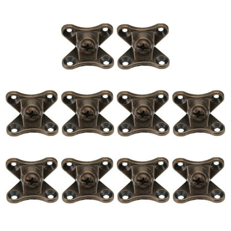 

10Pcs Zinc Alloy Corner Shelf Stand Furniture Butterfly Metal Brackets