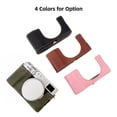 thumbnail image 4 of Graflsoa Buffalo Pattern Synthetic Leather Camera Case with Strap for Fujifilm X100VI, Coffee Brown, 4 of 6