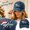 Blue#1, variant on Baseball Caps For Unisex Vintage Washed Soft Crown Christmas Hat Believe Snowflake Santa Embroidery Sun Shading Headwear