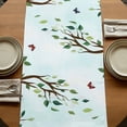 thumbnail image 5 of Table Runners 90 Inches Long Dress Scarves, Easter Farmhouse Coffee/Dining/Kitchen Table Runner for Living Room, Spring Watercolor Bunny Eggs Tulip Flower Plant 13x90 Inch, 5 of 9