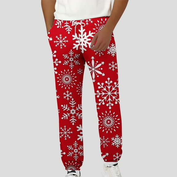 Vetsdori Outdoor Sweatpants for Men Drawstring Straight-Leg Pullover Pocket Christmas Fitness Travel Mens Athleic pants Baseball