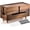 Brown Wood, variant on Large Cable Management Box - Organizer for Electrical Cords and Power Strips - Conceal Desk and Floor Cables - Storage Solution for Cord Hider and Organization (Brown Wood)