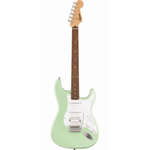 Fender Squier Sonic Stratocaster HSS Electric Guitar, Laurel Fingerboard, White Pickguard - Surf Green