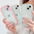 thumbnail image 2 of Soft Wavy Lines Phone Case For iphone 15 11 12 13 14 Pro Max XS MaxCandy Bumper Transparent Cases Cover, 2 of 5