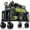 Black-Side Pocket, variant on Qunler 560lbs Large Collapsible Folding Wagon with Oversized Tank Wheels, Heavy Duty Big Bucket Utility Garden Cart with Side Pocket for Sports, Shopping, Camping, Kids, Black