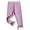 Purple, variant on KAUOD Toddler Girls Fleece Lined Leggings Winter Ribbed Thermal Elastic Waist Tights Pants Kids Soft Thick Stretchy Leggings