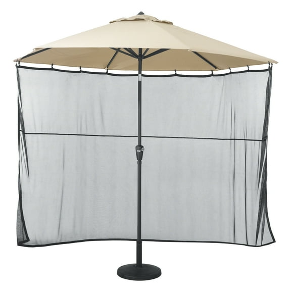 Classic Accessories Universal Patio Umbrella Shade Screen, Black