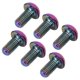 thumbnail image 4 of Tornillos de disco de freno de bicicleta de aleación de titanio de colores M5x10 mm, 6 piezas/caja, pernos Torx T25 para bicicletas, acabado deslumbrante, 4 of 8