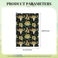 thumbnail image 4 of Pofeuu Sunflower Skull Boho Print Premium Golf Towel with Carabiner Clip Absorbent Microfiber Waffle Pattern Golf Towel for Golf Bag Trolly Belt Loop, 4 of 8