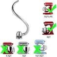 thumbnail image 3 of Stainless Steel Spiral Dough Hook Compatible with KitchenAid 5-6QT Mixer,Bowl Lift Stand Mixer Accessory,Effectively Kneads Bread,Pizza,Pasta and Biscuits,Dishwasher, 3 of 8