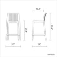 thumbnail image 2 of Lagoon Milos Resin Stackable Counter Stool Set of 2, 2 of 5