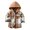 AB84 Khaki, variant on Tisuna Child Boys Long Sleeve Shirts Coat Soft Hooded Plaid Print Tops Toddler Everyday Wear Fall Jackets Size 18-24 Months