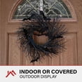 thumbnail image 5 of Haunted Hill Farm 15 in Black Twig Battery-Operated Wreath with LED Lights and Flying Bats for Halloween Door or Wall Decoration, HHWRTHBAT-1BR, 5 of 13