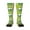 1 Black, variant on Cartoon Frog print thigh-high socks, crafted for both men and women with a stretchy, high-opaque design perfect for daily wear