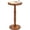 Warm Brown, variant on Round Side Table for Livingroom, Bedroom - Small Accent End Table Nightstand with Solid Wood Top and Pedestal Leg - Modern Drink Table for Small Spaces, Corners, Office