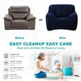 thumbnail image 4 of Shanna Stretch Sofa Slipcover Non Slip Couch Covers for 1 2 3 4 Seater and Sectional Couch, Sofa Furniture Protector(1 Seater,Navy), 4 of 7