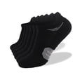 thumbnail image 1 of Jumpingount 6 pares de calcetines deportivos para hombres y mujeres, calcetines protectores suaves transpirables para pies, zapatillas para caminar, correr, Accesorios de calzado Negro SG Jumpingount AP013051-12, 1 of 6