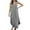 Gray womens dresses, variant on Summer Saving Wycnly Summer Dresses for Women Casual Loose Irregular Plus Size Tank Dresses Sleeveless V-Neck Solid Maxi Sun Dress Green M Up to 65% off