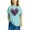 Blue, variant on Kid Short Sleeve Sweatshirt Girls T-Shirts Printed Round Neck Blouses T Shirt Top Blue Size 5 Years